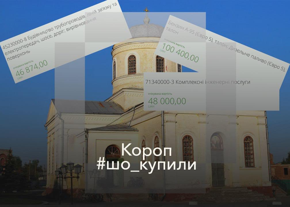 #шо_купили, 195 000 гривень на ремонт системи опалення Коропської ЗОШ. Що ще замовляли в лютому 2025-го року в Коропі?