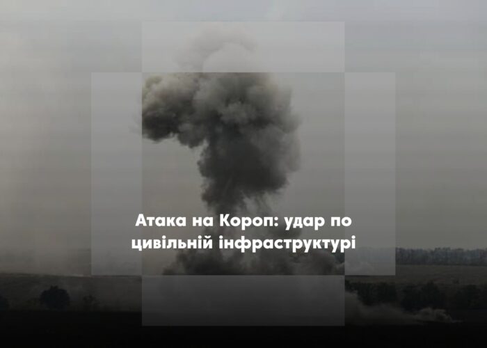 У Коропі ворожий безпілотник поцілив у цивільний об’єкт — начальник РВА